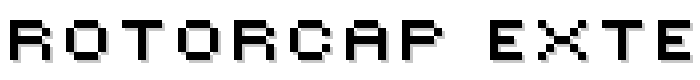 ROTORcap Extended font